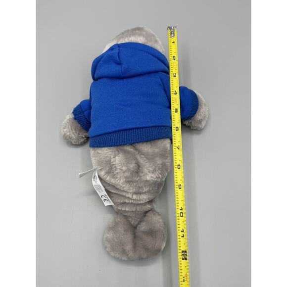 SeaWorld Rescue Manatee Plush in Blue Hoodie 9 Inch Stuffed Animal Sea World - Picture 5 of 10